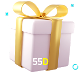 Receba seus bônus de boas-vindas no 55D